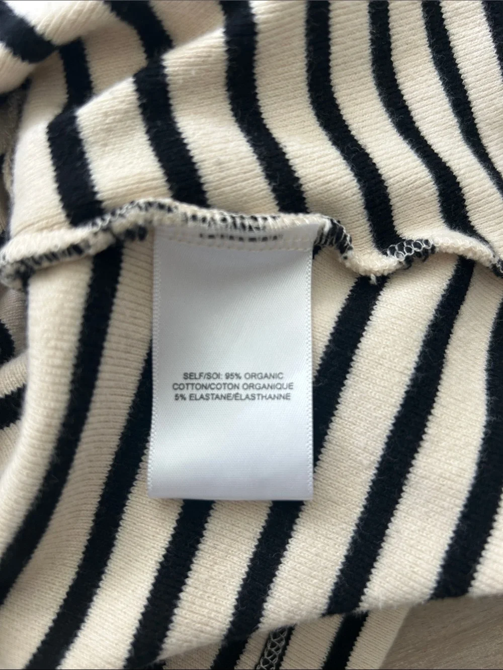 Tanya Taylor Carlita Top Cream and Black Striped Knit - Picture 8 of 11